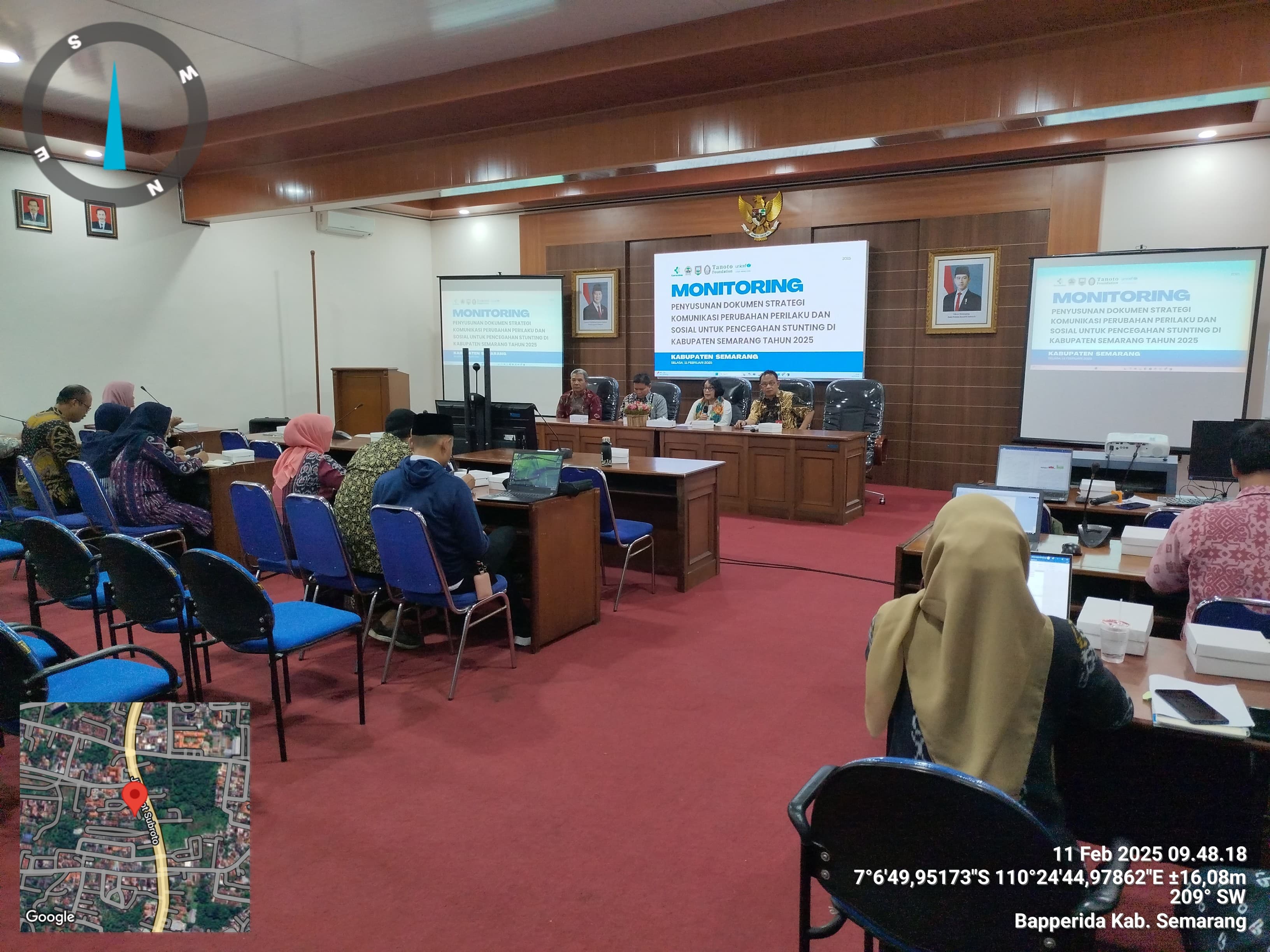 Rakor Monitoring Penyusunan Dokumen Strategi Komunikasi Perubahan Perilaku dan Sosial untuk Pencegahan Stunting di Kabupaten Semarang Tahun 2025